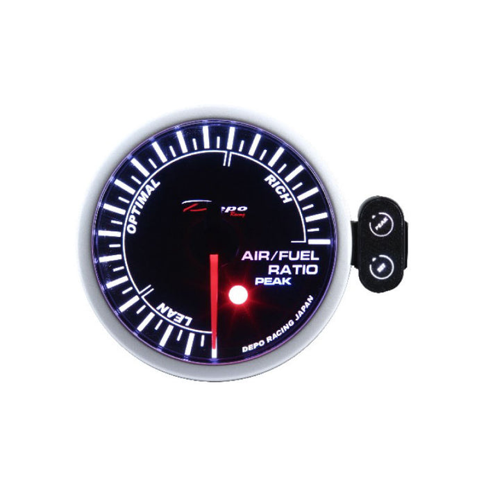 Depo Racing Peak Recall Air/Fuel Ratio Stepper Motor Gauge 60mm