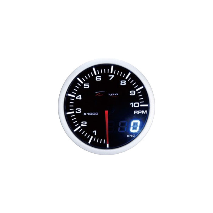 Depo Racing Dual View Tachometer 0-10000 RPM Stepper Motor Gauge 52mm