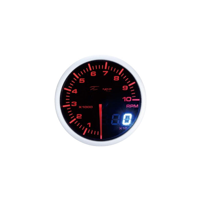 Depo Racing Dual View Tachometer 0-10000 RPM Stepper Motor Gauge 52mm
