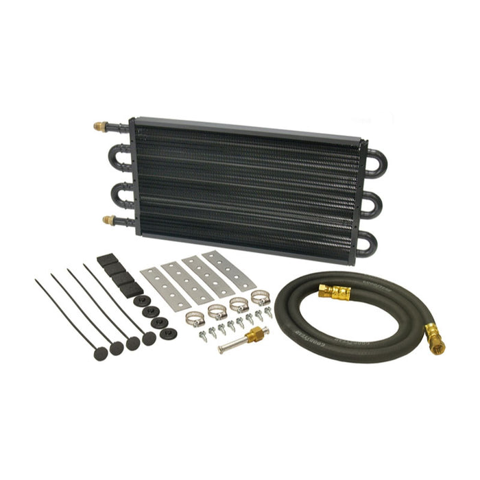 Derale 18" Copper/Aluminium Transmission Oil Cooler Kit Heavy Duty Medium -6AN 13303