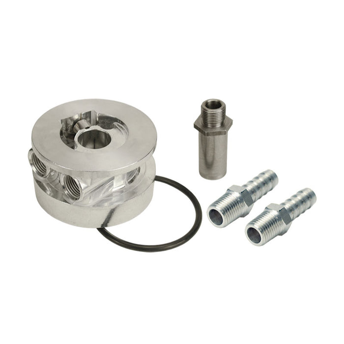 Derale GM Thermostatic Sandwich Adapter Kit with 1/2" NPT Ports 15720