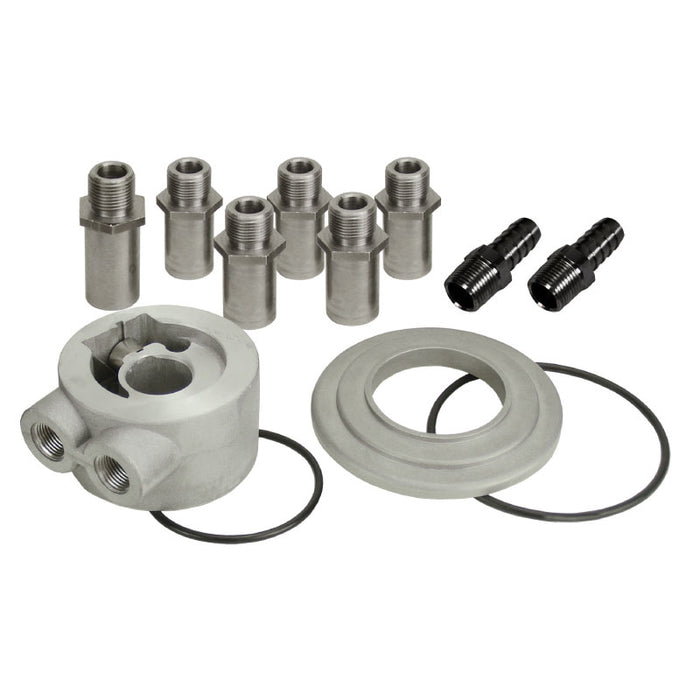 Derale GM Thermostatic Sandwich Adapter Kit with 3/8" NPT Ports 15782