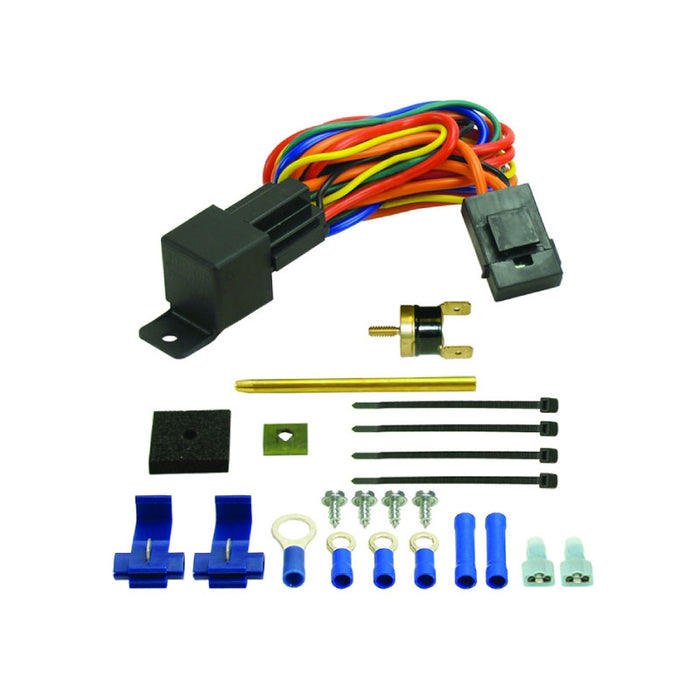 Derale Premium Single Stage 180°F Fan Controller with Push In Probe, 25 Amp 16738