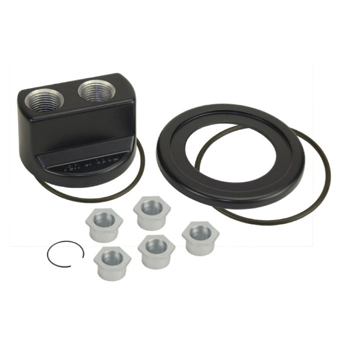Derale Premium Universal Engine Spin On Adapter With -10AN O-ring Ports 35747