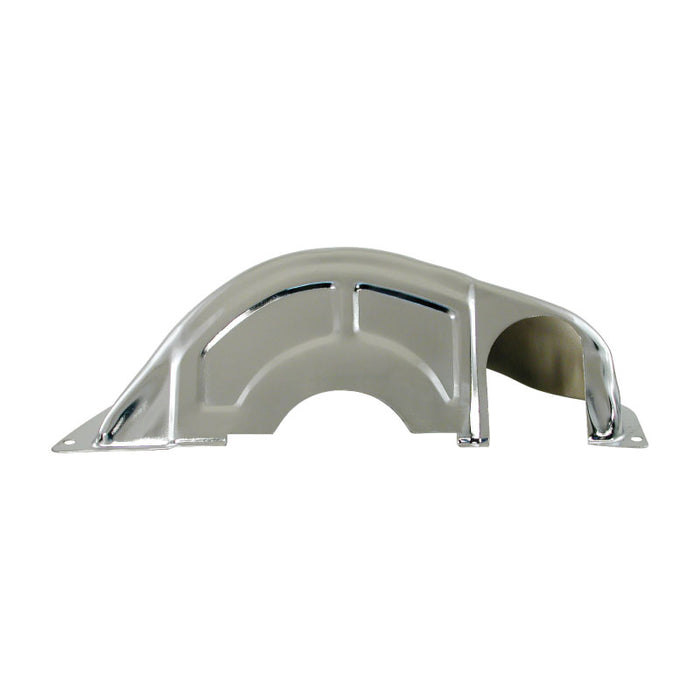 Chrome Steel Flexplate Flywheel Dust Cover, Chevy GM Powerglide
