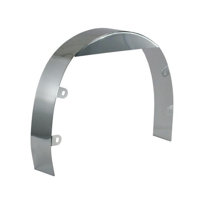 Universal 3" Wide Chrome Steel Radiator Fan Shroud