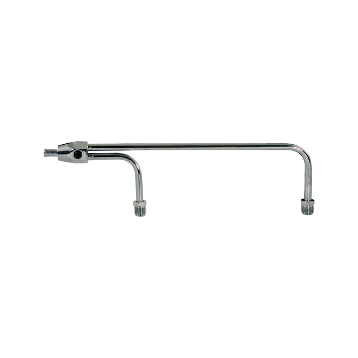 Chrome Dual Inlet Fuel Line, Suits 8-21/32 Inch Centres Holley Carburettors