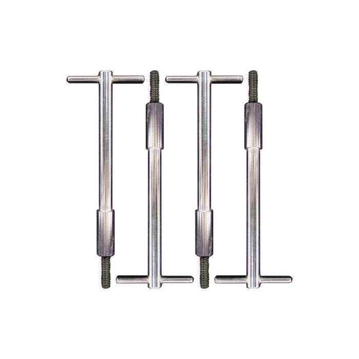 Chrome T-Bar Valve Cover Wing Bolts, Set of 4