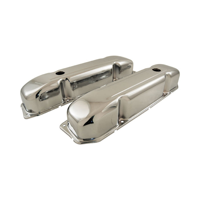 Chrome Steel BB Chrysler Wedge 383 426 440 Rocker Covers