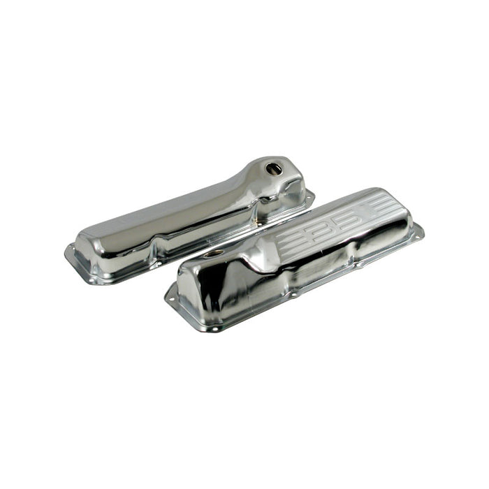 Chromed Steel Ford Cleveland 351 Rocker Covers, With 351 Logo