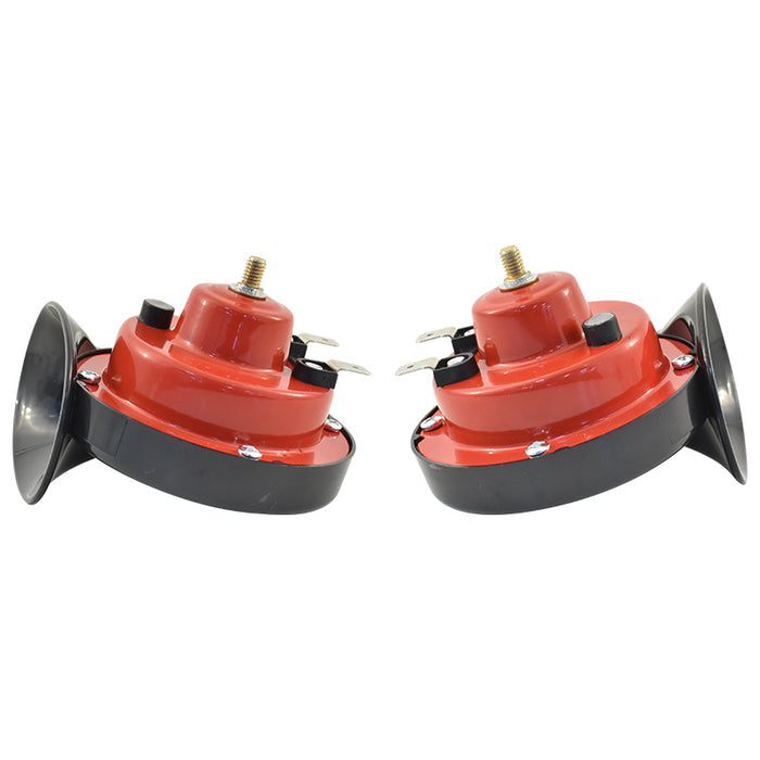 Dual Tone Twin Trumpet Snail Horn Set 12V, Car Motorcycle Van Boat Loud