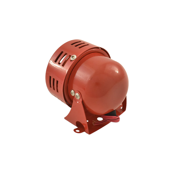 Miniature Air Raid / Fire Engine Novelty Siren Horn, 12V, Red