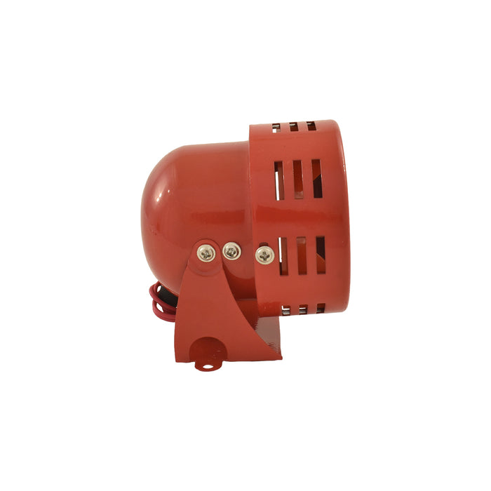 Miniature Air Raid / Fire Engine Novelty Siren Horn, 12V, Red