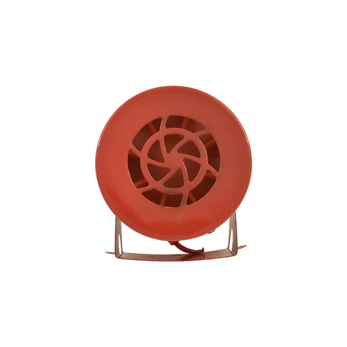 Miniature Air Raid / Fire Engine Novelty Siren Horn, 12V, Red
