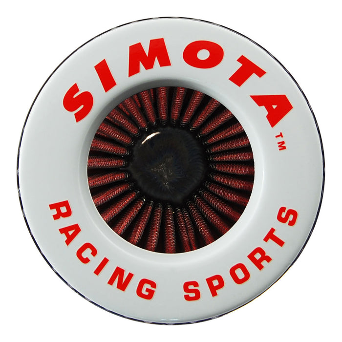 Simota 77mm Neck Pod Air Filter, White Top Red Element