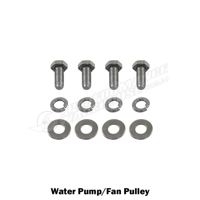 Small Block Chevy Engine Bolt Kit Stainless Steel SBC 283 327 350 383 400 - Long Water Pump