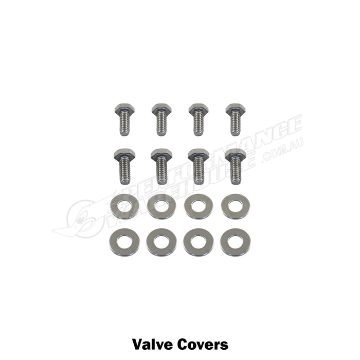 Small Block Chevy Engine Bolt Kit Stainless Steel SBC 283 327 350 383 400 - Long Water Pump