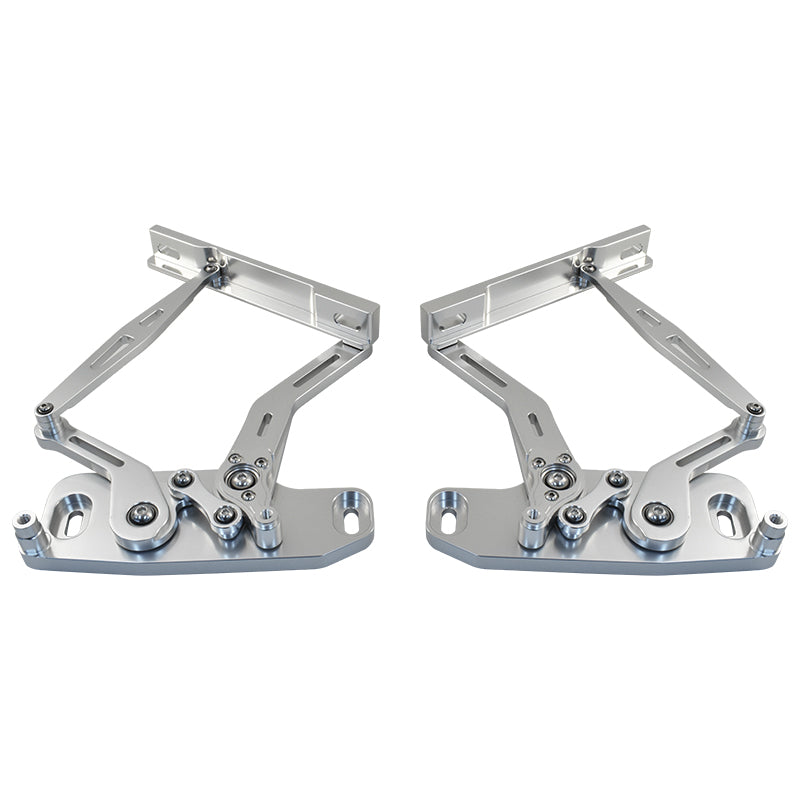 Holden HQ HJ HX HZ WB Hinge Kit, Silver Billet Aluminium