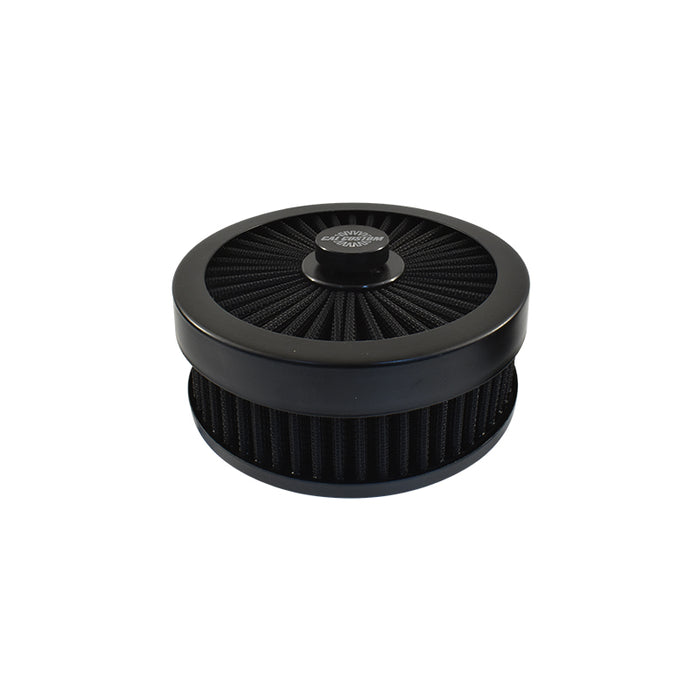 Extreme Air Cleaner Assembly 6-3/8” x 2”, Black Filter Element