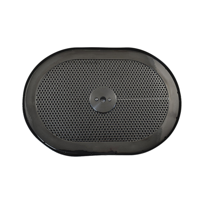 Extreme Air Cleaner Oval Assembly 11-3/8" x 2" Black Filter
