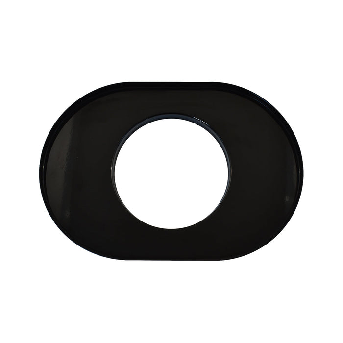 Extreme Air Cleaner Oval Assembly 11-3/8" x 2" Black Filter