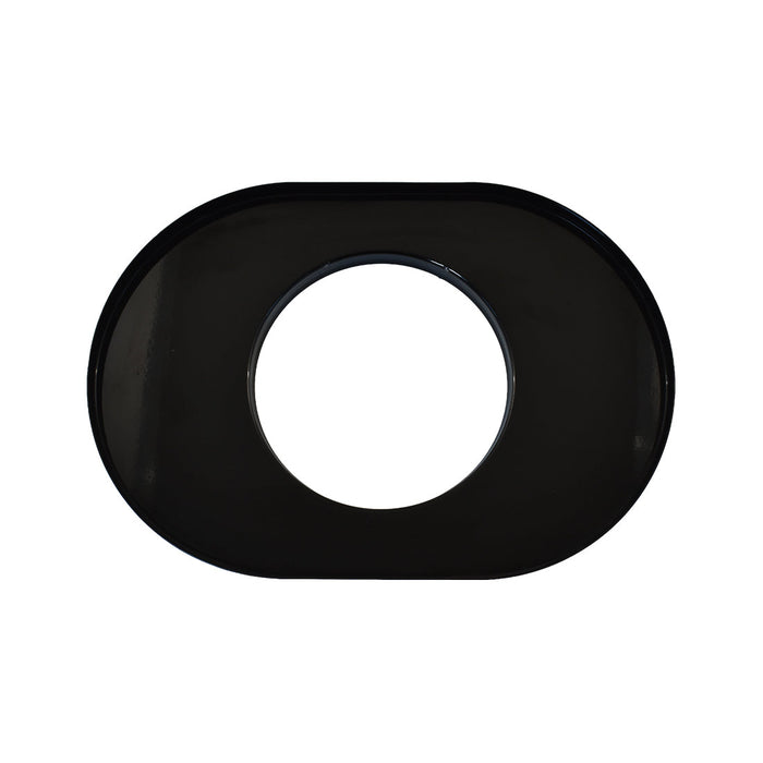 Extreme Air Cleaner Oval Assembly 11-3/8" x 3" Black Filter