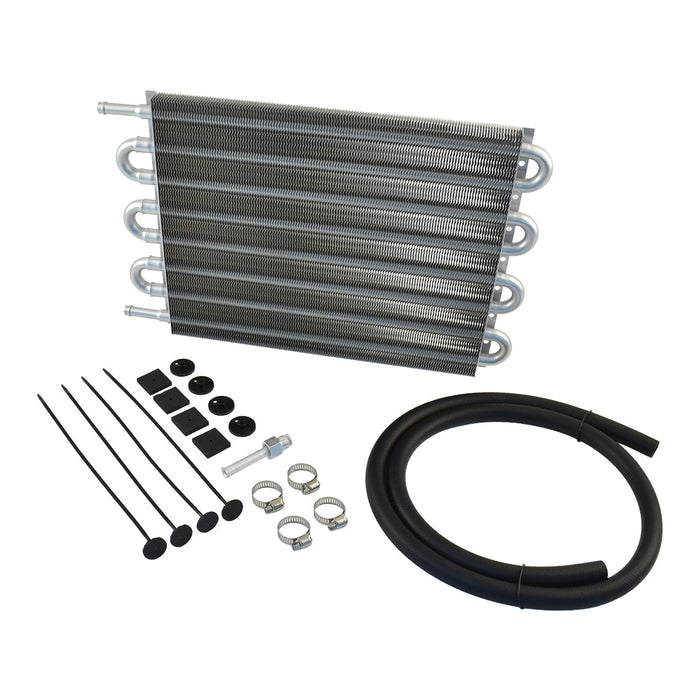 Transmission Oil Cooler Kit, Tube & Fin, 15.5" x 10" x 0.75"