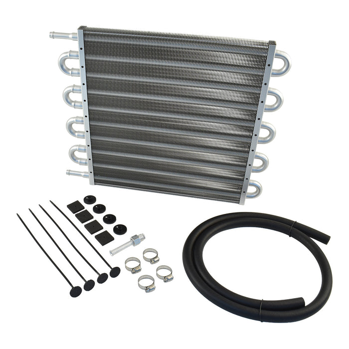 Transmission Oil Cooler Kit, Tube & Fin, 15.5" x 12.5" x 0.75"