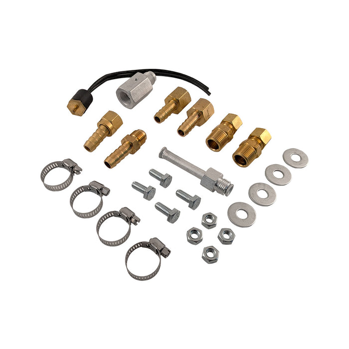 Universal Remote Oil Cooler Kit, Tube & Fin, 16 Pass with 10" Fan, 6AN
