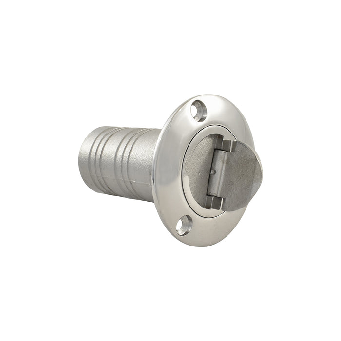 Cal Custom Chrome Fuel Filler With Flip Tab Cap