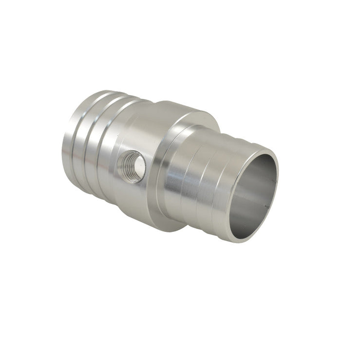 Calflow 1-1/4" to 1-1/2" Hose Barb Reducer Coupler with 1/8" NPT Port