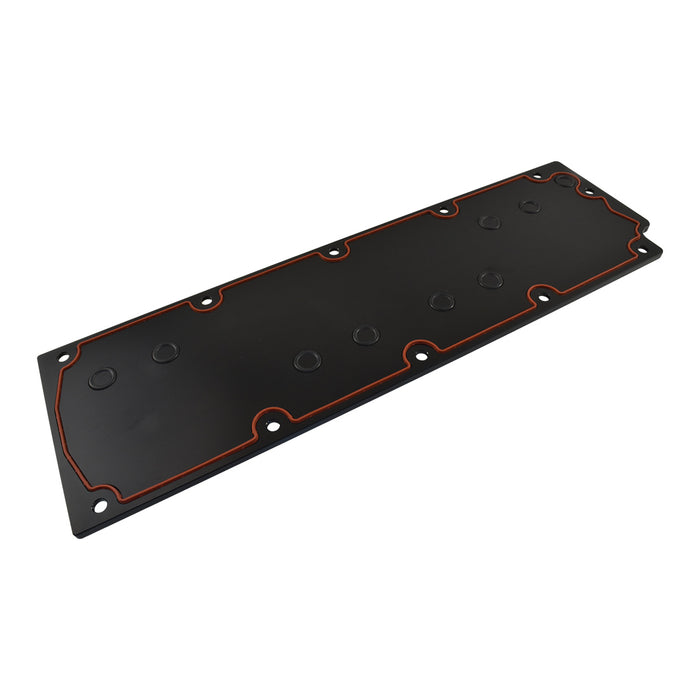 GM Gen.4 LS2 LS3 Engine Valley Cover Black Aluminium - DOD Delete