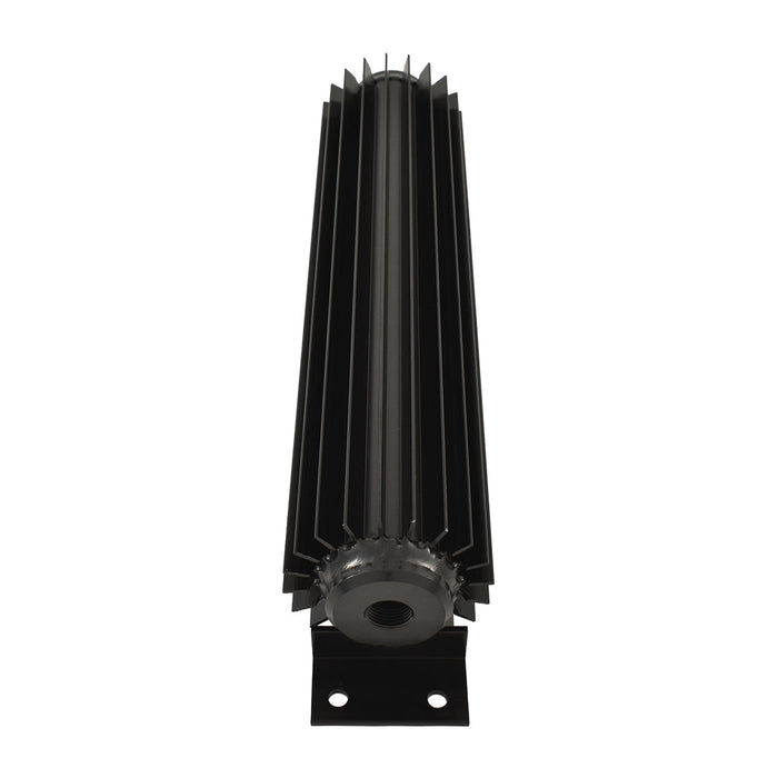 12 Inch Single Pass Finned Aluminium Transmission Oil Cooler, Black