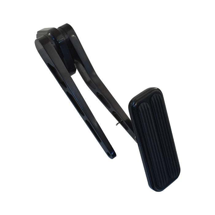 Accelerator Pedal With Two Rubber Inserts Black Billet Aluminium