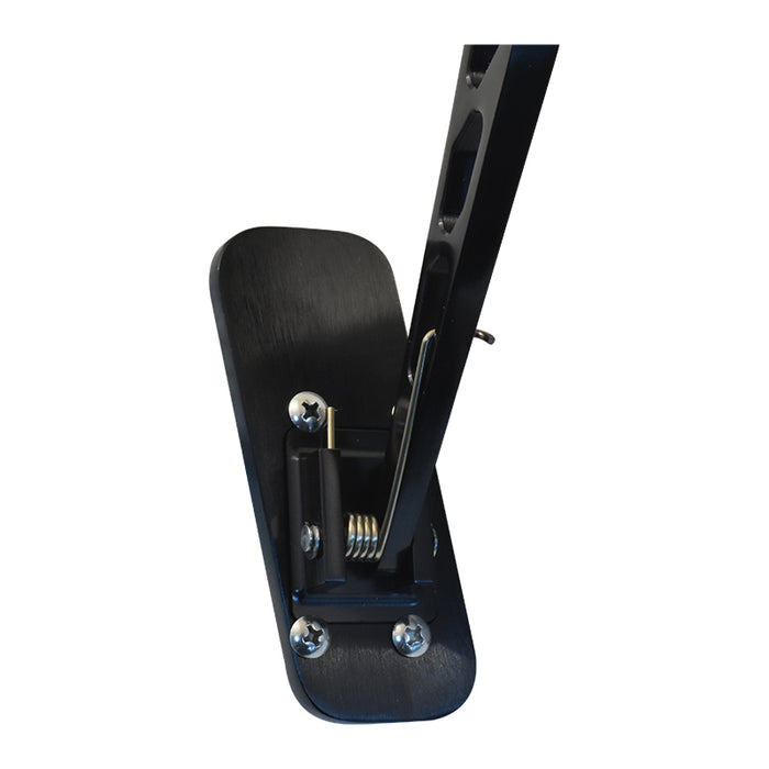 Accelerator Pedal With Two Rubber Inserts Black Billet Aluminium