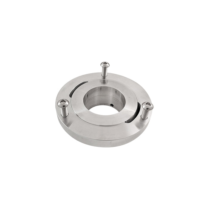 Cal Custom Polished Billet Aluminium Steering Column Floor Swivel Mount For 1.75" Columns