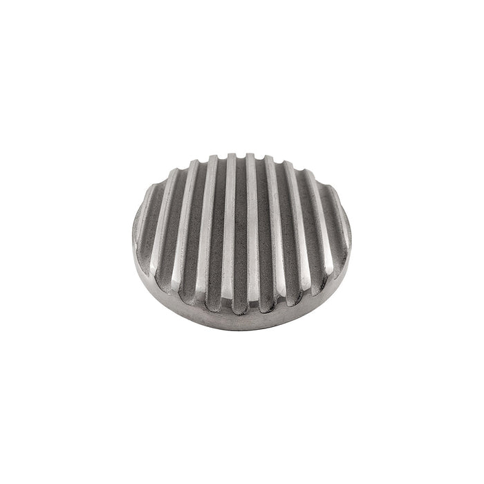 4" Round Air Cleaner Assembly, 2-5/8" Neck - Full Finned Polished Aluminium