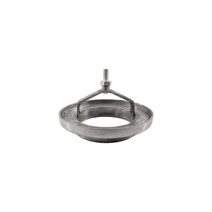 4" Round Air Cleaner Assembly, 2-5/8" Neck - Full Finned Polished Aluminium