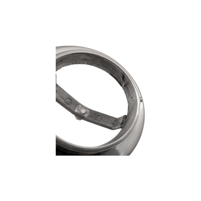 4" Round Air Cleaner Assembly, 2-5/8" Neck - Full Finned Polished Aluminium