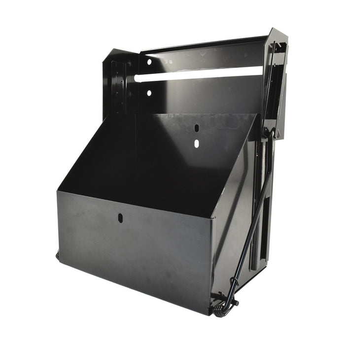 Black Stainless Steel Drop Down Battery Tray