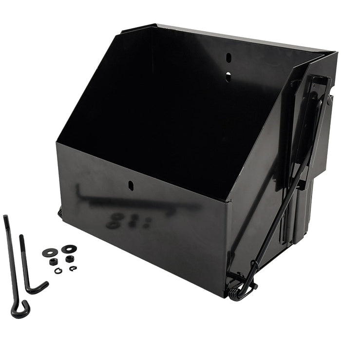 Black Stainless Steel Drop Down Battery Tray
