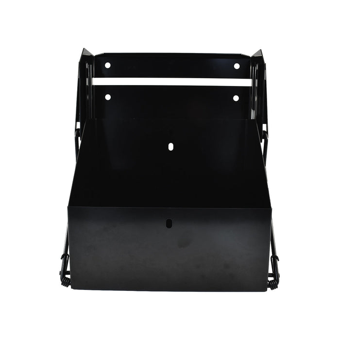 Black Stainless Steel Drop Down Battery Tray