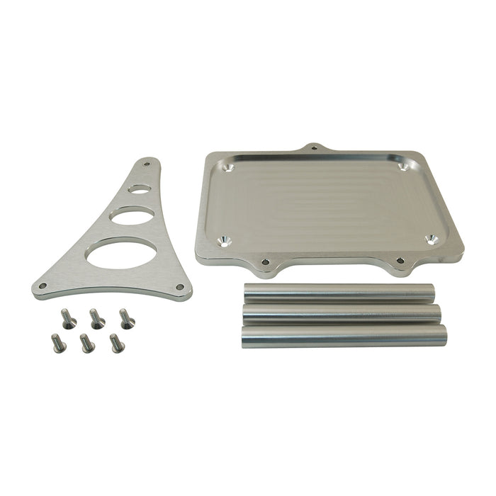 Cal Custom Clear Anodised Top Billet Aluminium Optima Battery Tray, Suits Group 34 & 78