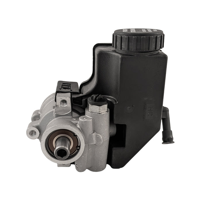 Power Steering Pump GM Type 2 with Reservoir, Natural Aluminium Housing, Universal