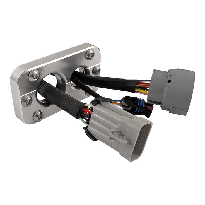 Wire Harness Pass-through Bulkhead plate, Billet Aluminium