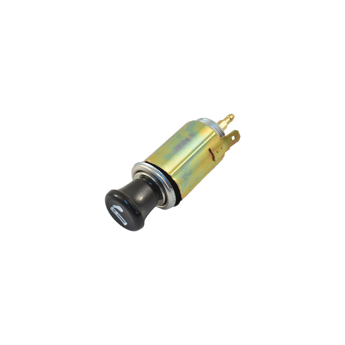 Universal 12 Volt Cigarette Lighter Power Socket with Black Knob