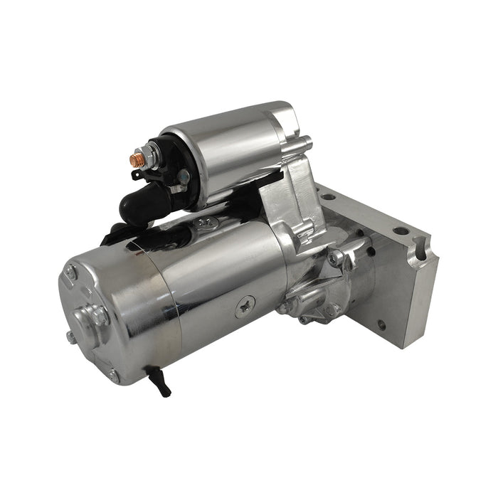 Chrome Mini Starter Motor Chev Small Block & Big Block 3hp, BBC, SBC