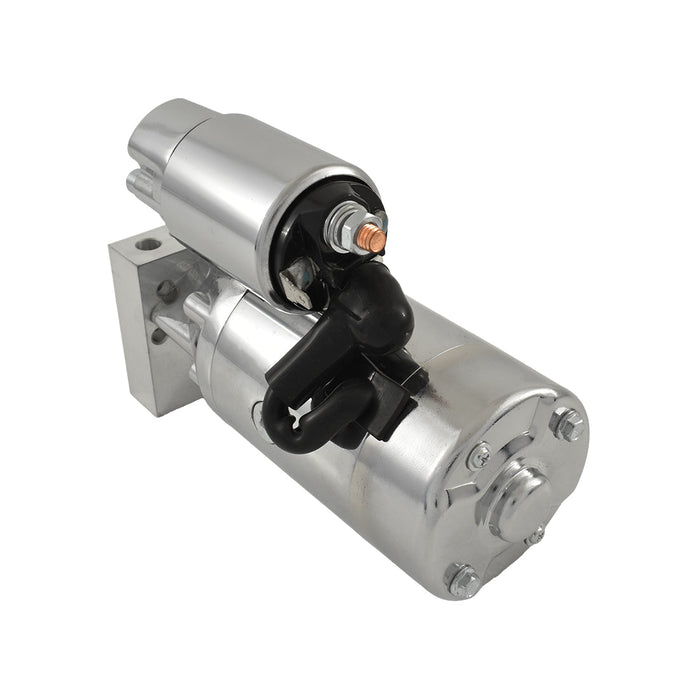 Chrome Mini Starter Motor Chev Small Block & Big Block 3hp, BBC, SBC