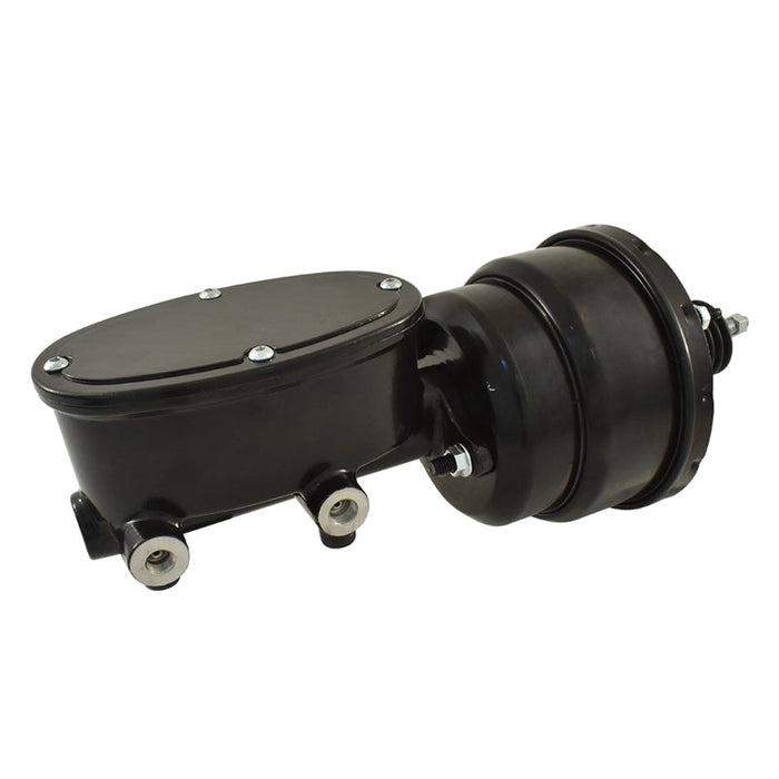 Universal Wilwood Style Black Master Cylinder & 7" Black Dual Brake Booster