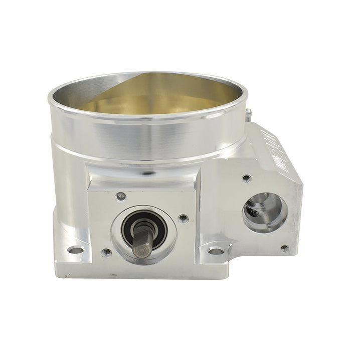 102mm Billet Aluminium LS Cable Throttle Body, 4 Bolt Flange - Silver